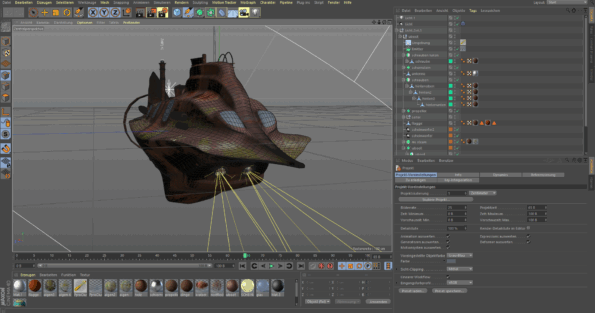 3D-Modell eines Uboots
