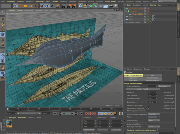 3D-Modell eines Uboots